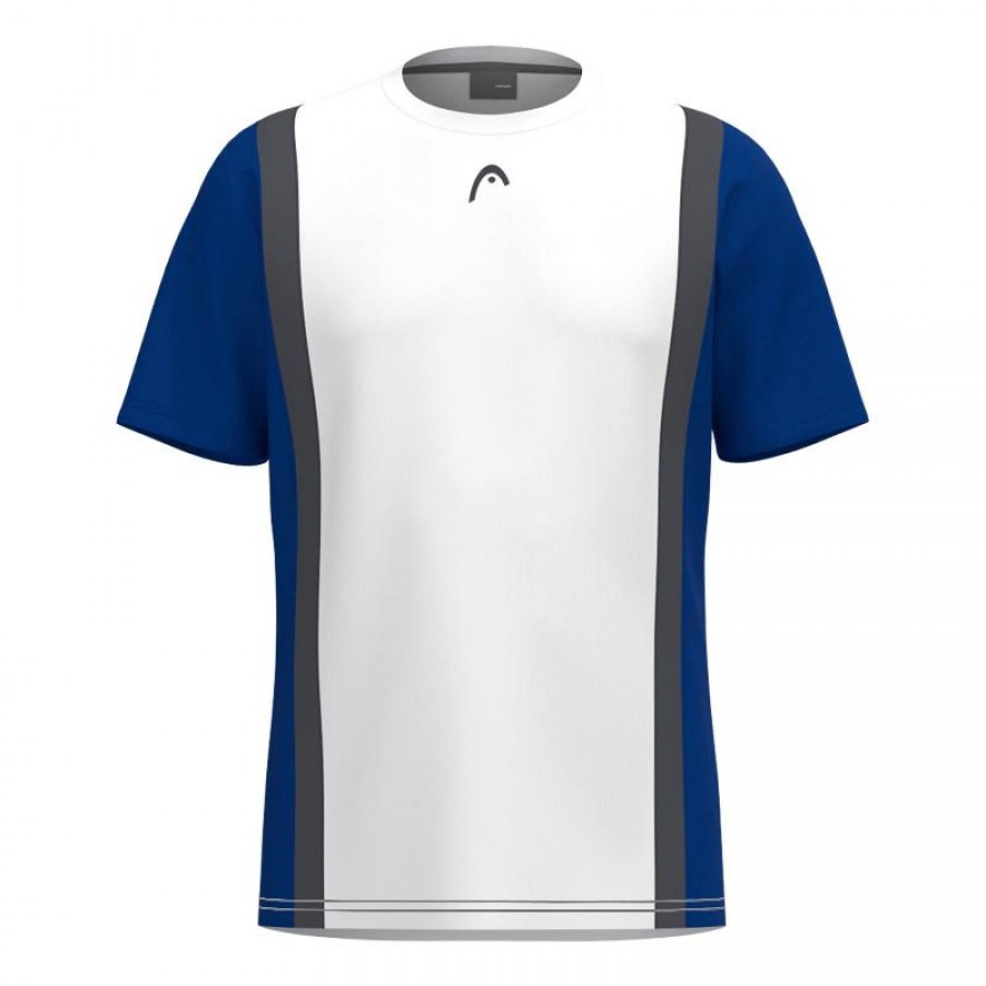 Camiseta Head Club 25 Tech Blanco Azul Royal  Oferta + Barato