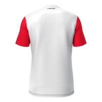 Camiseta Head Club 25 Tech Branco Vermelho  Oferta + Barato
