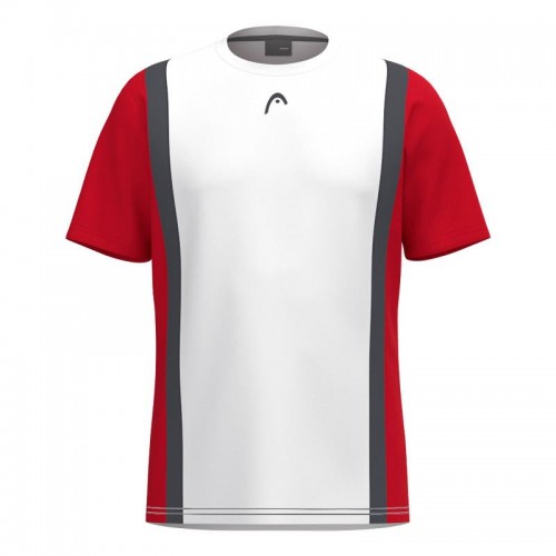 Head Club 25 Tech White Red Junior T-Shirt