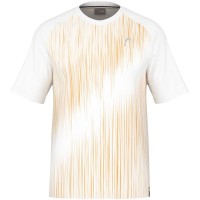 Camiseta Head Performance Blanco Imprime  Offre - Pas cher
