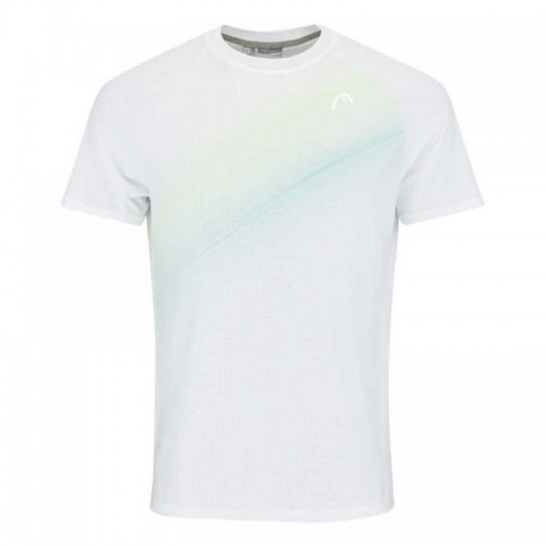 Head Performance T-shirt White Green Print