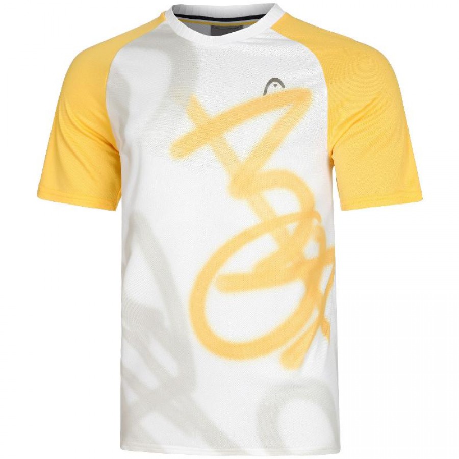 Camiseta Head Performance New York Blanco Banane  Offre - Pas cher
