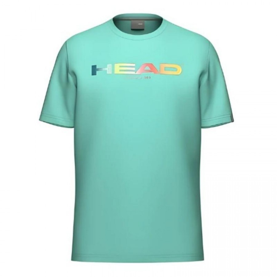 T-shirt Rainbow Turquoise sur la tête