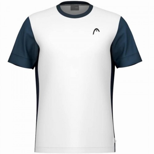 Head Slice White Navy Blue T-Shirt