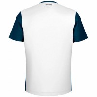 Camiseta Head Slice Blanco Azul Marino  Oferta + Barato