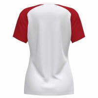 Joma Academy IV Blanc Rouge T-shirt Femme  Offre - Pas cher
