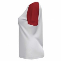 Joma Academy IV Blanc Rouge T-shirt Femme  Offre - Pas cher