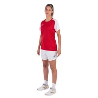 Joma Academy IV Rouge Blanc T-shirt Femme  Offre - Pas cher