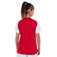 Joma Academy IV Rouge Blanc T-shirt Femme  Offre - Pas cher