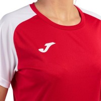 Joma Academy IV Rouge Blanc T-shirt Femme  Offre - Pas cher