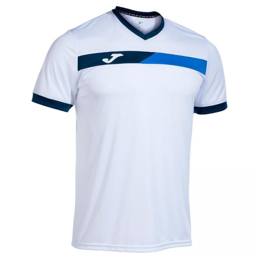 Maglietta Joma Court Royal Navy Bianca  Offerta + Economico