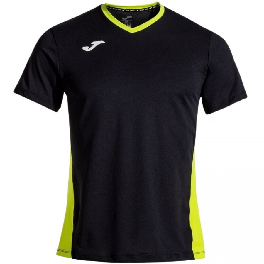 Camiseta Joma Court Negro Verde  Oferta + Barato
