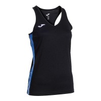 Joma Olimpida Noir Bleu Royal T-Shirt Femme
