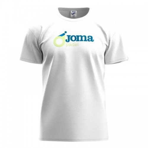 Joma Torneo Cotton White Blue T-Shirt