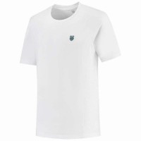 Camiseta Kswiss Hypercourt Print Crew 4 Blanco  Oferta + Barato