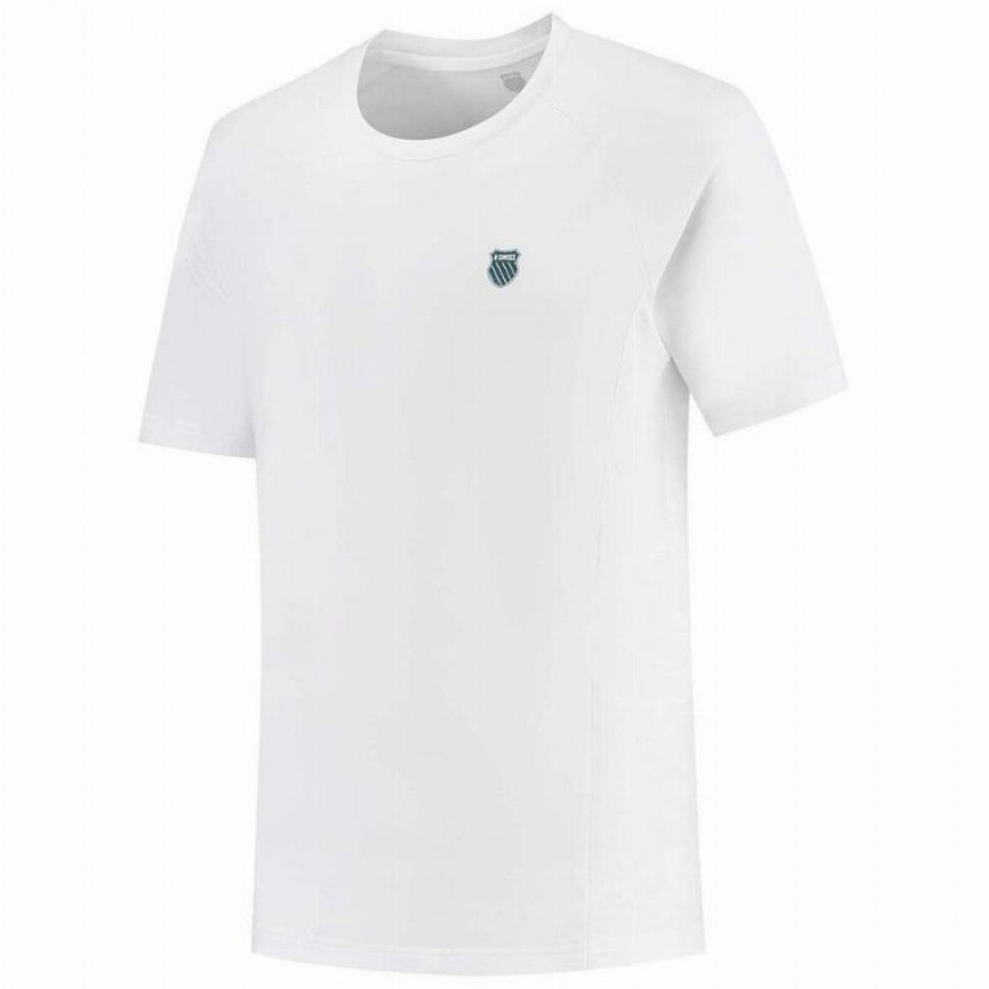 Camiseta Kswiss Hypercourt Print Crew 4 Blanco  Oferta + Barato