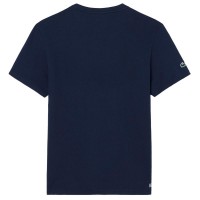 T-shirt de tennis Lacoste Daniil Medvedev bleu marine  Offre - Pas cher