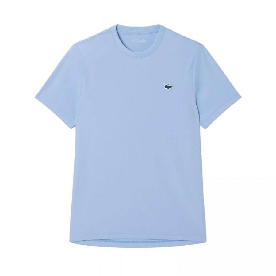 Camiseta Lacoste Esticamento Leve Azul Claro