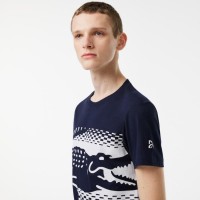 Lacoste Novak Djokovic Marino Blue T-shirt  Offre - Pas cher