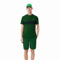 Camiseta Lacoste Novak Djokovic Verde Azul Marinho  Oferta + Barato