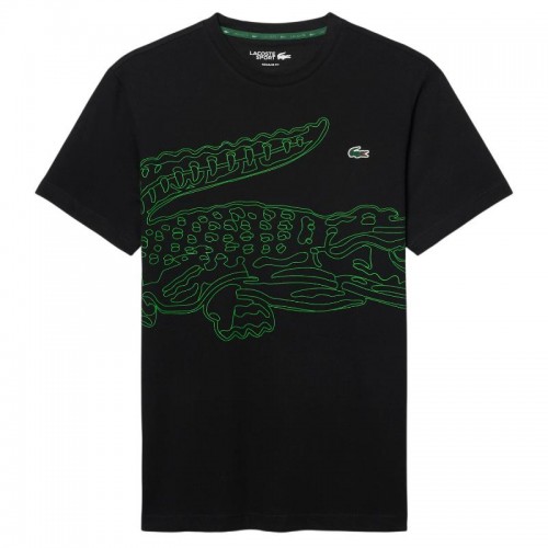 Lacoste Padel Black Fluor Green T-shirt