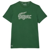 T-shirt Lacoste Pique Vert  Offre - Pas cher