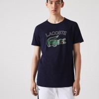 Lacoste Sport Navy Blue T-shirt  Offer + Cheap