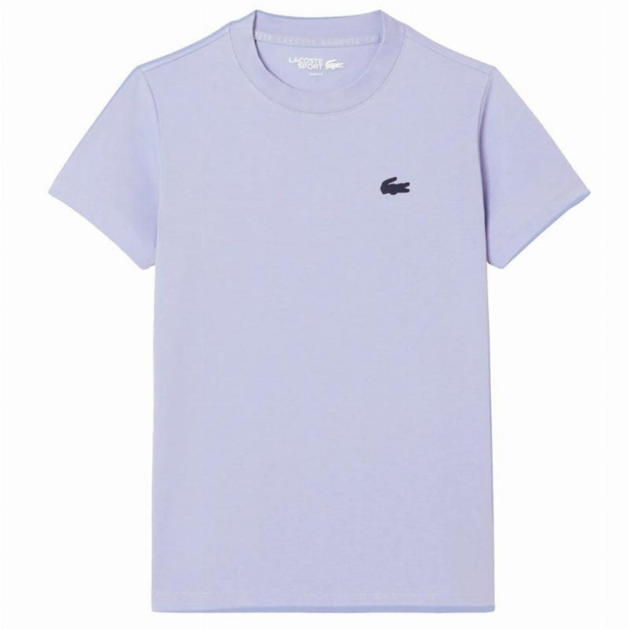 Lacoste Sport Bleu Violet T-Shirt Femme  Offre - Pas cher
