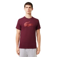 T-shirt Lacoste Sport Bordeaux  Offre - Pas cher