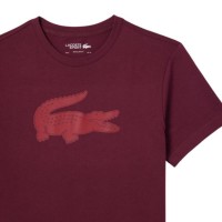 T-shirt Lacoste Sport Bordeaux  Offre - Pas cher