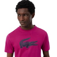 Lacoste Sport Fuchsia Navy Blue T-Shirt