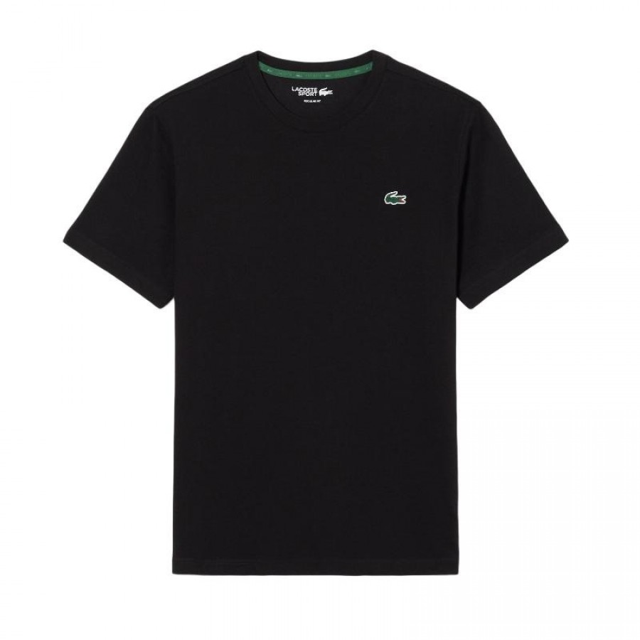 Camiseta Preta Verde Graphic Lacoste Sport