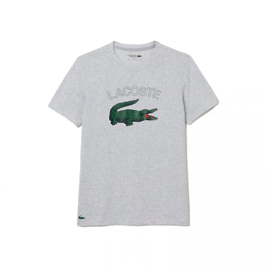 Camiseta Lacoste Sport Gris Vigueur  Offre - Pas cher