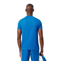 Camiseta Lacoste Sport Ultra Dry Azul Blanco  Oferta + Barato