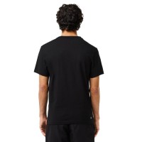 Camiseta Lacoste Ultra Dry Negro Blanco  Oferta + Barato