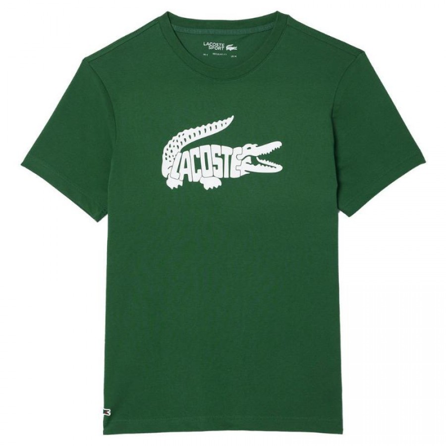T-shirt Lacoste Ultra Dry Vert  Offre - Pas cher