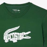 T-shirt Lacoste Ultra Dry Vert  Offre - Pas cher