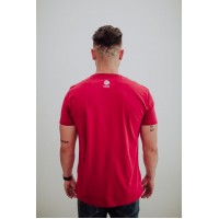 Essência da camiseta louca Borgonha Branca  Oferta + Barato