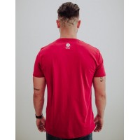 Essência da camiseta louca Borgonha Branca  Oferta + Barato