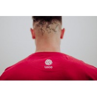 Essência da camiseta louca Borgonha Branca  Oferta + Barato