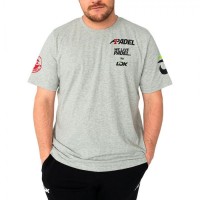 Lok A1 Padel Bridger Gray Melange T-Shirt  Offer + Cheap