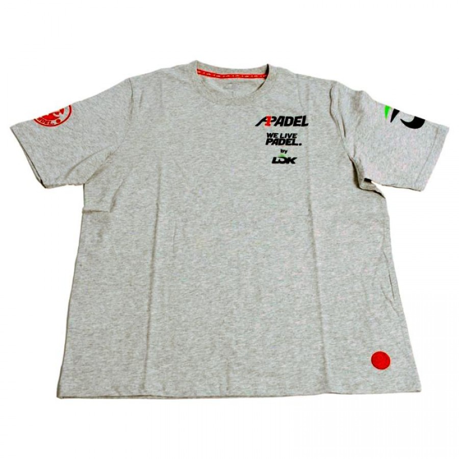 Camiseta Lok A1 Padel Bridger Gris Melange Mujer  Oferta + Barato