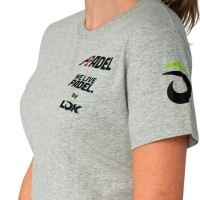 Camiseta Lok A1 Padel Bridger Gris Melange Mujer  Oferta + Barato