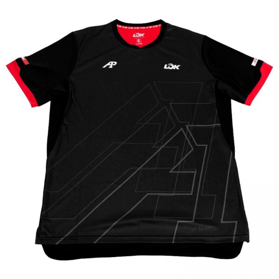 Lok Camiseta Preta Padel Pikes A1  Oferta + Barato