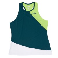 Camiseta Lok Gross Branco Verde Mujer