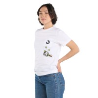 Camiseta Feminina Lok The Juggler Branca  Oferta + Barato