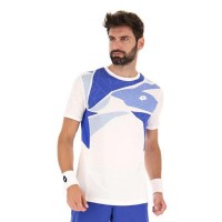 Camiseta Lotto Tech I D2 Blanco Brillo Azul  Oferta + Barato
