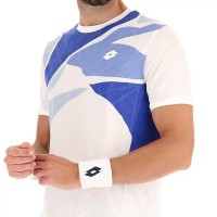 Camiseta Lotto Tech I D2 Blanco Brillo Azul  Oferta + Barato