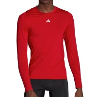 Adidas Techfit Maglietta Manica Lunga Rosso  Offerta + Economico