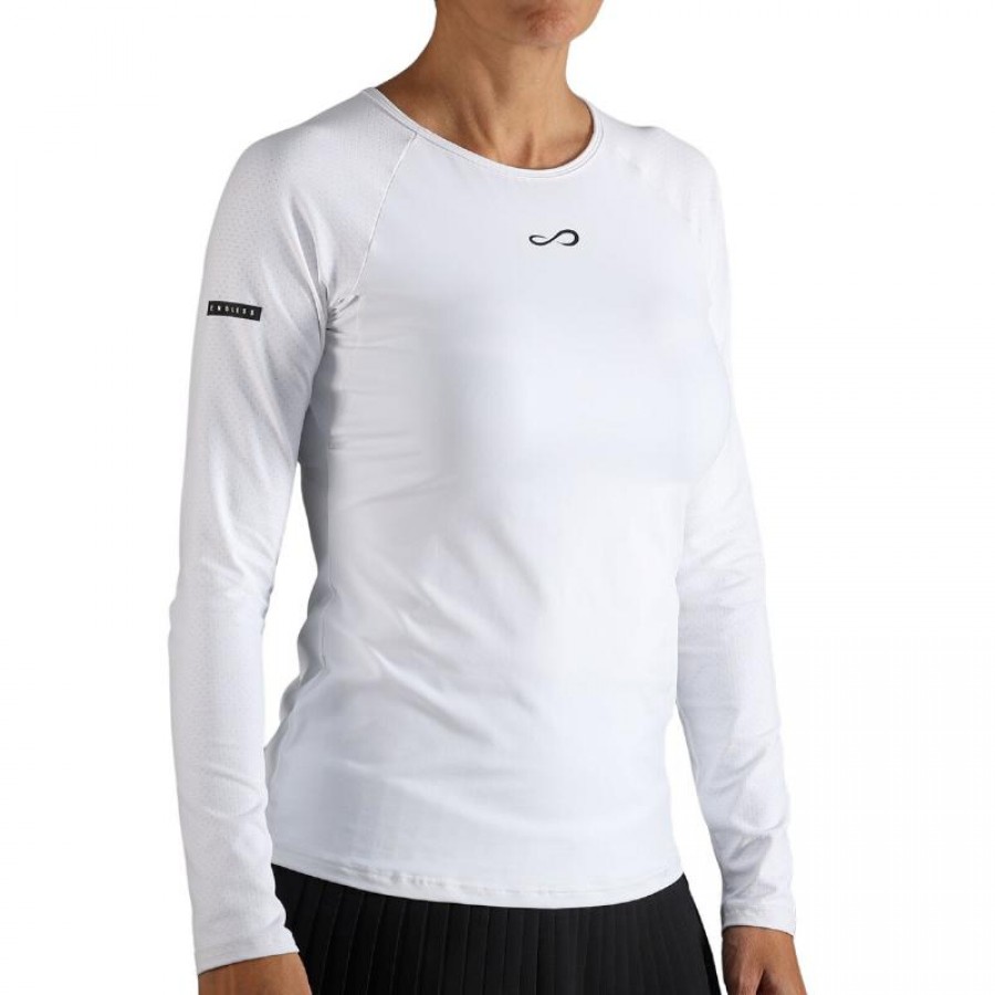 T-shirt blanc a manches longues Endless Drew  Offre - Pas cher